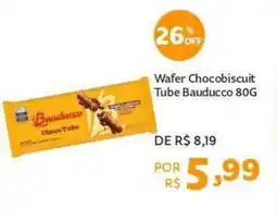 Mercadinhos São Luiz Wafer Chocobiscuit Tube Bauducco oferta