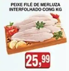 Supermercados Paraná Peixe filé de merluza interfolhado cong oferta