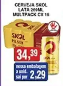 Supermercados Paraná Cerveja skol lata oferta