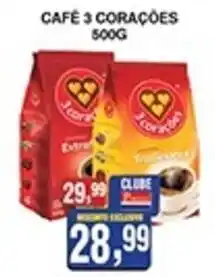Supermercados Paraná Café 3 corações oferta