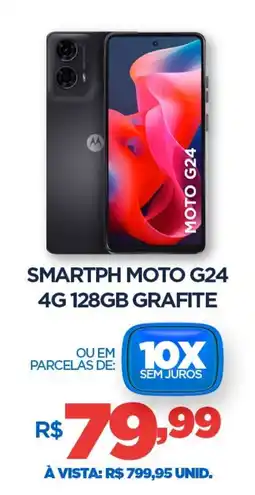 DB Supermercados Smartph Moto G24 4G 128GB grafite oferta