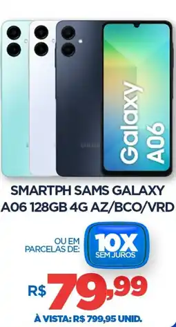 DB Supermercados Smartph Samsung Galaxy A06 128GB 4G az/bco/vrd oferta