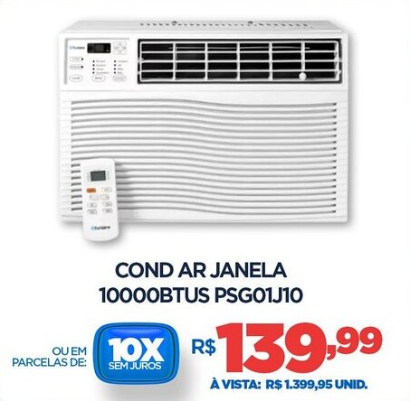 DB Supermercados Cond Ar Janela 10000BTUS PSG01J10 oferta