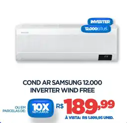 DB Supermercados Cond ar samsung 12.000 INVERTER WIND FREE oferta