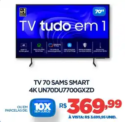 DB Supermercados Tv 70 Samsung smart 4K UN7ODU7700GXZD oferta