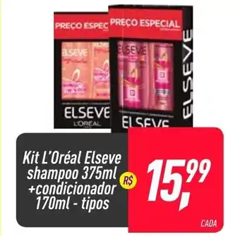 Frangolândia Kit L'Oreall Elseve shmapoo 375ml + Condicionador 170ml oferta