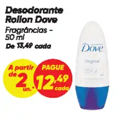 Dia Desodorante Rollon Dove Fragrâncias oferta