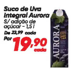Dia Suco de Uva Integral Aurora S/ adição de açúcar oferta