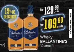 Cometa Supermercados Whisky BALLANTINE'S 12 anos oferta