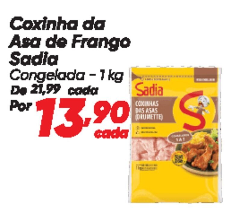 Dia Coxinha da Asa de Frango Sadia Congelada oferta