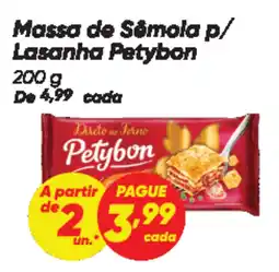 Dia Massa de Sômola p/ Lasanha Petybon oferta