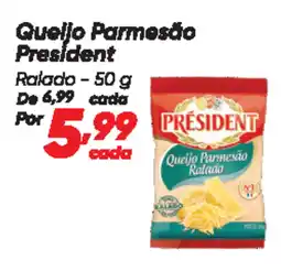 Dia Queijo Parmesão President Ralado oferta