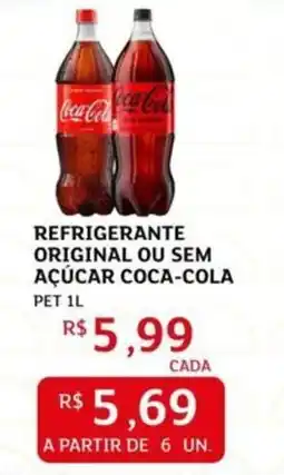 Assaí Atacadista Refrigerante original ou sem açúcar coca-cola pet oferta