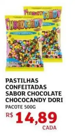 Assaí Atacadista Pastilhas confeitadas sabor chocolate chococandy dori pacote oferta