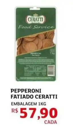 Assaí Atacadista Pepperoni fatiado ceratti embalagem oferta