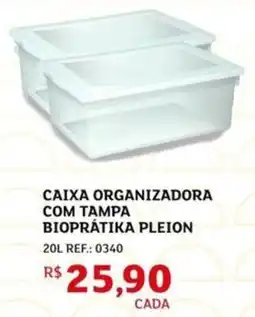 Assaí Atacadista Caixa organizadora com tampa bioprátika pleion oferta