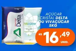 Supermercados Rex Açúcar cristal delta ou vivaçúcar oferta