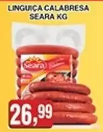Supermercados Paraná Linguiça calabresa seara oferta