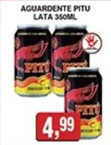 Supermercados Paraná Aguardente pitu lata oferta