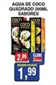 Supermercados Paraná Agua de coco quadrado sabores oferta