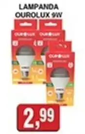 Supermercados Paraná Lampanda ouro lux 9W oferta