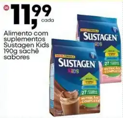 Frangolândia Alimento com suplementos Sustagen Kids sachê sabores oferta