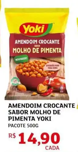 Assaí Atacadista Amendoim crocante sabor molho de pimenta yoki pacote oferta