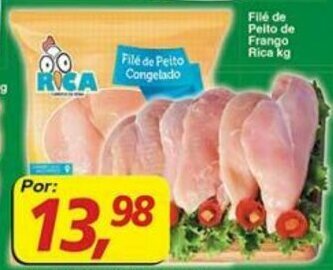 Supermercados Guanabara File de Peito de Frango Rica 1kg oferta