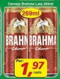 Supermercados Guanabara Cerveja Brahma lata 269ml oferta