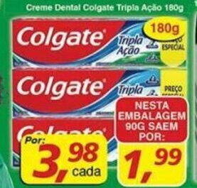 Supermercados Guanabara Creme Dental Colgate Tripla Acao 180g oferta