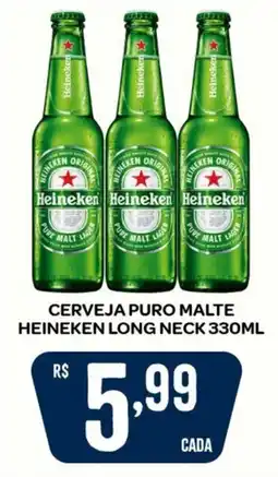 Atacadão Dia a Dia Cerveja puro malte heineken long neck oferta