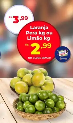Semar Supermercado Laranja Pera kg ou Limão oferta