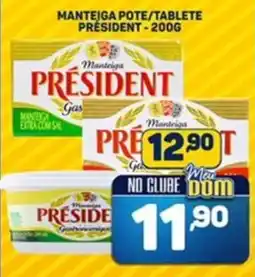 Dom Atacadista Manteiga pote/tablete president oferta