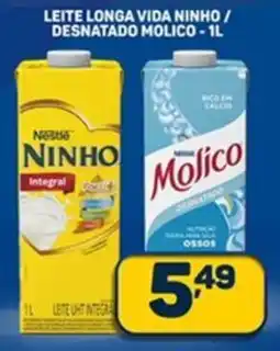Dom Atacadista Leite longa vida ninho / desnatado molico oferta