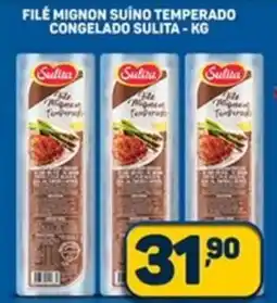 Dom Atacadista Filé mignon suíno temperado congelado sulita oferta
