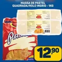 Dom Atacadista Massa de pastel quadrada/rolo ingrid oferta