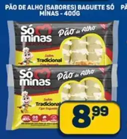 Dom Atacadista Pão de alho (sabores) baguete só minas oferta