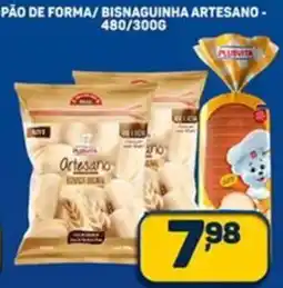Dom Atacadista Pão de forma/ bisnaguinha artesano oferta