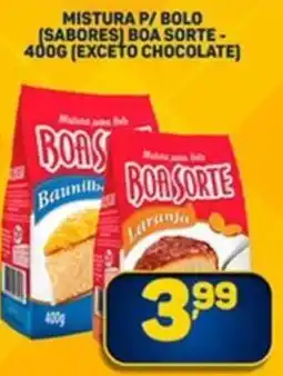 Dom Atacadista Mistura p/ bolo (sabores) boa sorte (exceto chocolate) oferta