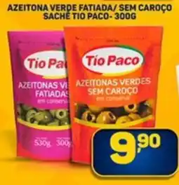 Dom Atacadista Azeitona verde fatiada/ sem caroco sache tio paco oferta