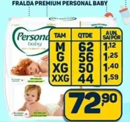 Dom Atacadista Fralda premium personal baby oferta