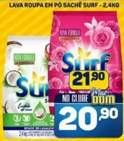 Dom Atacadista Lava roupa em pó sache surf oferta
