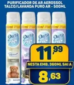 Dom Atacadista Purificador de ar aerossol talco/lavanda puro ar oferta