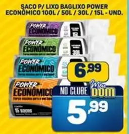 Dom Atacadista Saco p/ lixo baglixo power economico oferta