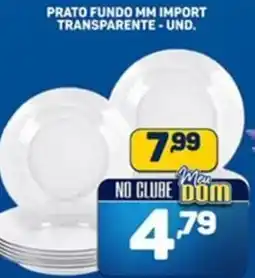 Dom Atacadista Prato fundo mm import transparente-und. oferta