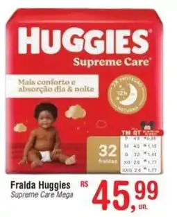 Fort Atacadista Fralda Huggies Supreme Care Mega oferta