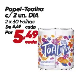 Dia Papel-Toalha c/ 2 un. DIA oferta