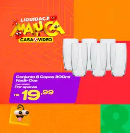 Casa e Vídeo Conjunto 6 Copos Nadir Oca oferta