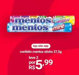 Lojas Americanas confeito mentos sticks oferta