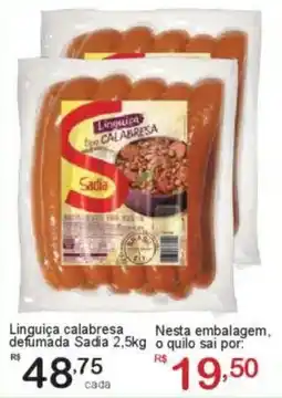 Giga Atacado Linguiça calabresa defumada Sadia oferta